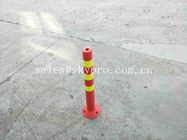 naranja de goma moldeada poste amonestador flexible de la seguridad en carretera de la carretera de los productos de 450m m